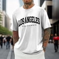 thumbnail image 4 of Men Tshirts Basic Loose T Shirt for Men Short Sleeve White Tee Shirt Men, 4 of 5
