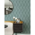thumbnail image 3 of Advantage Oresome Teal Ogee Wallpaper, 3 of 4