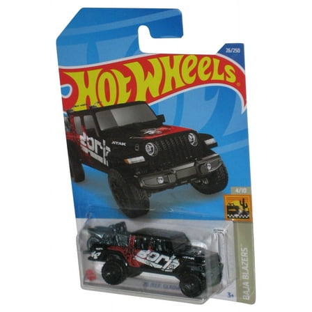 Hot Wheels Baja Blazers 4/10 (2021) Black '20 Jeep Gladiator Toy Truck 26/250