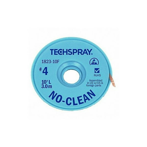 Techspray No-Clean Blue No 4 Braid - AS 1823-5F - Walmart.com