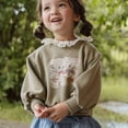 thumbnail image 3 of Sudaderas con capucha para niña de 2 a 8 años, sudadera bonita con solapa de encaje para niña, jersey de oso de dibujos animados, camisas, ropa de otoño para chico, 3 of 6