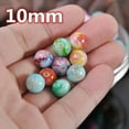thumbnail image 3 of U8MO 20pcs Round 10mm Coated Opaque Glass Loose Beads lot for Jewelry Making Findings-032-1#, 3 of 9