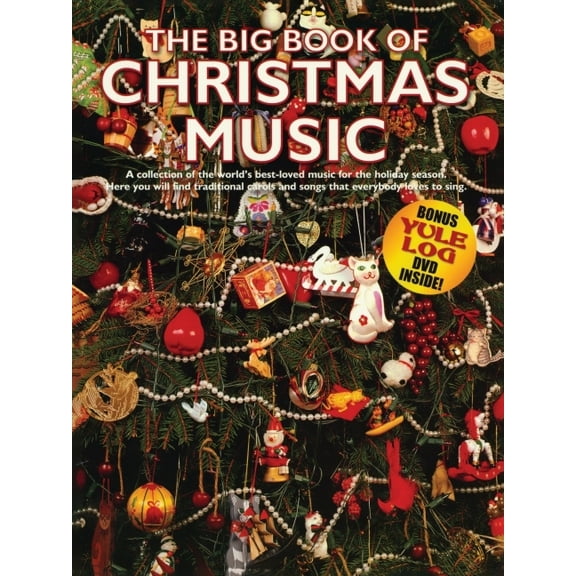 Big Book of Christmas Music with Yule Log DVD: P/V/G Songbook, (Paperback)