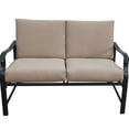 thumbnail image 2 of Loveseat and Table in Black Metal Material / Lobby / Waiting Seating, 2 of 3
