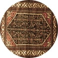 thumbnail image 1 of Ahgly Company Indoor Round Persian Brown Traditional Area Rugs, 3' Round, 1 of 4