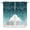 turquoise, variant on Turquoise Waves Swag Curtain Valances, Simple Ombre Abstract Sea Waves Art Kitchen Valance for Window, Rod Pocket Topper Drapes for Bedroom Bathroom Basement 2 Panels Window Treatment 36"x45"