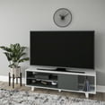 thumbnail image 3 of Ada Home Décor 2 Tier Rosmar TV Stand for TVs up to 63", Oak White, 3 of 7