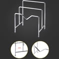 thumbnail image 2 of Multi-function Kitchen Storage Rack Household Stainless Steel Multi-layer Rack Pot Lid Chopping Board Rack, 2 of 6