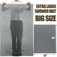 thumbnail image 4 of 58 x 32 Extra Large Shower Mat for Shower Stall Tub, Non Slip Bath Mat Bathroom Accessories, PVC Mats for Shower and Bathroom, Quick Drying, (Gray, 58"x32"), 4 of 8