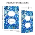 thumbnail image 3 of Disketp Vibrant Blue Floral Decorator Light Switch or Receptacle Outlet Wall Plate Decorator Wall Plate Child Safe Outlet Cover-Style S, 3 of 6