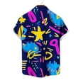 thumbnail image 6 of Stamzod Beach Shirts for Men Casual Short Sleeve Button Down Shirts Summer Hawaiian Shirt with Pocket Wine L, 6 of 6