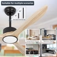 thumbnail image 6 of Wozzio 52-Inch Ceiling Fan with Integrated LED Light and Remote Control, 6 of 10