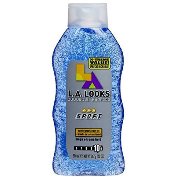 LA Looks Extreme Sport Alcohol-Free Hair Gel | Level 10 Hold 20 oz | 1-Unit