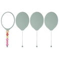 thumbnail image 1 of Uxcell 4 Pack Beadable Mirrors with Handle, 7.7 Inch Long Oval Shape Bead Mirror Bars Removable for DIY Crafts(Light Green), 1 of 7
