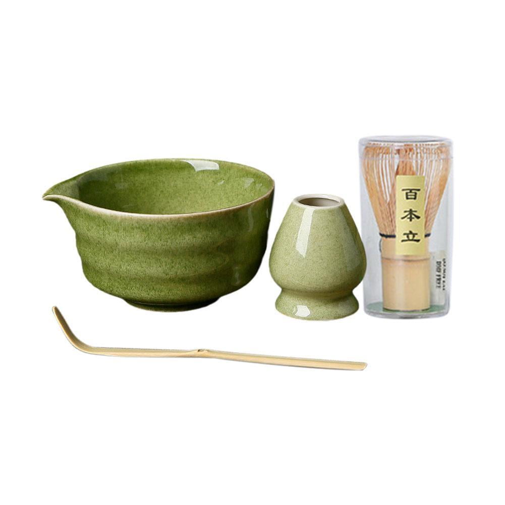 Ensemble Matcha Premium - Bol Céramique, Fouet Bambou, Tamis, Cuillère & Coffret Cadeau - Pour Cérémonie Du Thé Japonais