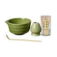 thumbnail image 1 of Matcha Set,Match Bowl with Spout and Whisk,Traditional Japanese Matcha Tea Set,Bamboo Matcha Whisk,Traditional Scoop, Ceramic Matcha Bowl,Japanese Tea Set K1O52, 1 of 6