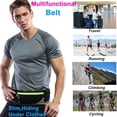 thumbnail image 5 of Running bag belt waist pocket, exercise waist pocket, jogging pocket belt without bounce - black, 5 of 5