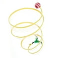 thumbnail image 2 of Túnel plegable para gatos, juguete interactivo divertido, plegable, tipo S, con plumas, para interior y exterior, con bola de sisal., 2 of 12