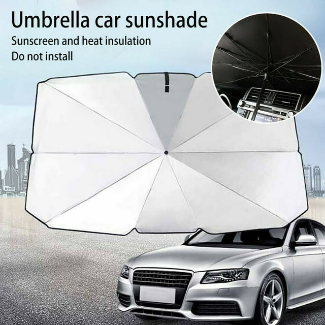 OUSITAID Car Sun Shade Protector Umbrella Car Sun Shade For Windshield Fit For Suv easy To Store And Use(49*25 Inches)