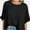 Black, variant on Oversized T Shirts for Women Short Sleeve Loose Fit Crewneck Summer Tops Casual Basic Rolled Sleeves Tee Shirt