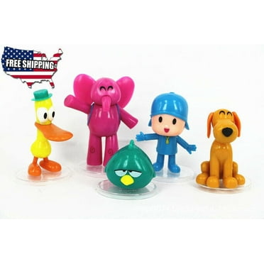 Pocoyo Zinkia Elly Pato Loula Sleepy Bird Action Figures Toy Cake Topper (5 Count)