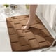 thumbnail image 4 of Naiovety Alfombrilla de baño con parte inferior antideslizante de poliéster que no se desprende de las alfombras para una buena sensación de Juegos de accesorios de baño Gris, 4 of 6