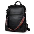 thumbnail image 5 of FADEON Mochila de cuero para mujer Diseñador Mochila de viaje Monederos PU Moda Bolso de hombro para mujer con borla, 5 of 5