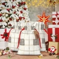 thumbnail image 5 of Linen Bundle Pocket Gift Bag Drawstring Opening And Closing Method For Christmas Birthday Anniversary As A Gift Packaging Small Ivory Checked Hand-Drawn Sketch_1, 5 of 8