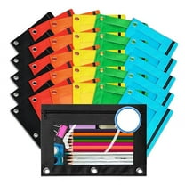 Pencil Pouch for 3 Ring Binders, 30 Bulk Pencil Pouches