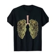 thumbnail image 1 of Men's Black Lung Print T-Shirt – Funny Round Neck Short Sleeve Tee, Soft Cotton Blend, Casual Streetwear for Casual Attire, Summer Tshirt | Street Fashion Top | Stretchy Fabric Tee, Casual Sporty Tee, 1 of 9