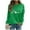 White, variant on Posijego Womens Clover Sweatshirt St Patrick's Day Lightweight Long Sleeve Pullover Spring Sweatshirts for Women