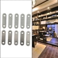 thumbnail image 4 of Bgsha 10 Pcs Stainless Steel Straight Repair Flat Straight Fixing Straight Brackets, 4 of 9