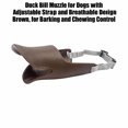 thumbnail image 3 of Duck Bill Muzzle for Dogs with Adjustable Straps and Breathable Design, Brown, for Barking and Chewing, 3 of 3
