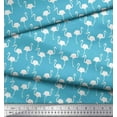 thumbnail image 2 of Soimoi Rayon Fabric Flamingo Bird Printed Craft Fabric by The Yard 42 Inch Wide, 2 of 3