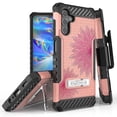 thumbnail image 1 of Tri Shield Rugged Cover + Hoslter Designed For Samsung Galaxy A13 5G Case Rose Gold/Black, 1 of 7