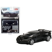 Bugatti Centodieci Black Limited Edition to 3600 pieces Worldwide 1/64 Diecast Model Car by True Scale Miniatures