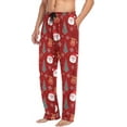thumbnail image 4 of Top-kevin Red Santa Men's Pajama Bottoms Pajama Pants for Men Soft Men's Separate Bottoms Lounge Pants, 4 of 12