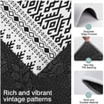 thumbnail image 3 of Black Geometric Striped Pattern Kitchen Rugs Sets Of 3,Kitchen Runner Rugs Non Skid Washable,Decorative Kitchen Floor Mats for Kitchen,Sink,Laundry,17"x30"+ 17"x47" + 17"x59", 3 of 6