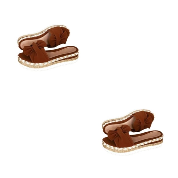 Qarigey Zapatos de plataforma Sandalias de playa planas Zapatillas de ocio de moda Sandalias Diapositivas de moda femenina Calzado de interior Type6 NO6