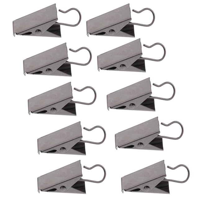 Clips de cortina Baoblaze 10 Piezas Abrazaderas de Resorte de puerta bronce
