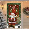 thumbnail image 6 of Pekkaxy Red Dacron Christmas Door Curtain 35x71 Inch, Fade-Resistant 3D Print for Festive Atmosphere, Hang on Door Wall Window for Indoor Outdoor Holiday, 6 of 9