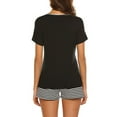 thumbnail image 5 of FEREMO Plus Size Short Sleep Shirt Womens Sleepwear Suit for Women, 5 of 5