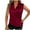Wine, variant on Women Satin Tank Tops Soft Comfy Summer Pleated Pullover Crew-Neck Fashion Sleeveless Elegant Party Vacation Blouse Lightweight Trendy Casual Solid Color Tops