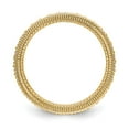 thumbnail image 2 of 14K Yellow Gold Ring Band Eternity Diamond Round Polished 3 4CT Milgrain Edge, 2 of 4