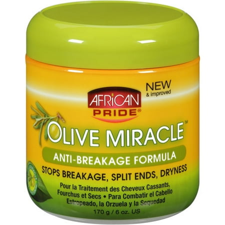 African Pride Olive Miracle anti-Breakage Formula Hair Creme 6 oz