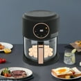 thumbnail image 5 of Glass Air Fryer, 4.2-1200w Powerful Air Fryer Roaster W/Grill, 360° Viewable & Touch Screen, 8 Preset Modes, Temp Range 176 ° F To 392 ° F For Home Kitchens, Restaurants (Black), 5 of 20