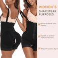 thumbnail image 6 of BIMEI Women Butt Lifter Shapewear for Tummy Control Post Surgery Compression Garment Lace Padded Removable Butt Hip Enhancer Shaper Panties Underwear,Black,S, 6 of 7