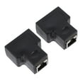 thumbnail image 2 of 2pcs Ethernet Splitter Cable Adapter RJ45 Ethernet Cable Splitter Adapter, 2 of 7