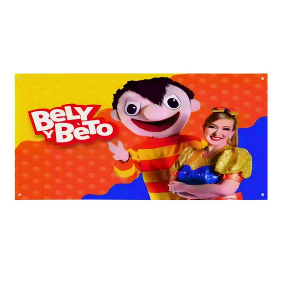 Bely Y Beto-Theme Backdrops Banner Birthday Party Decor Supplies Personalized Party Backdrop Decoration,5x3ft（150x90cm）