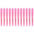 thumbnail image 1 of Pink Highlighter, 12Pack High Lighters No Bleeds Highliters Pens Neon Clear View Bright Quick Dry Pocket Marker Pen Sticks Chisel Tip Cute for Books Office Adults, Transparent, 1 of 6